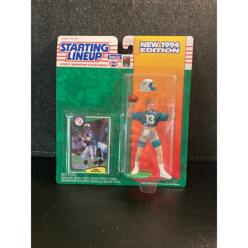 Kenner Starting Lineup 1994 Dan Marino Miami Dolphins Figure‎ with Card NEW